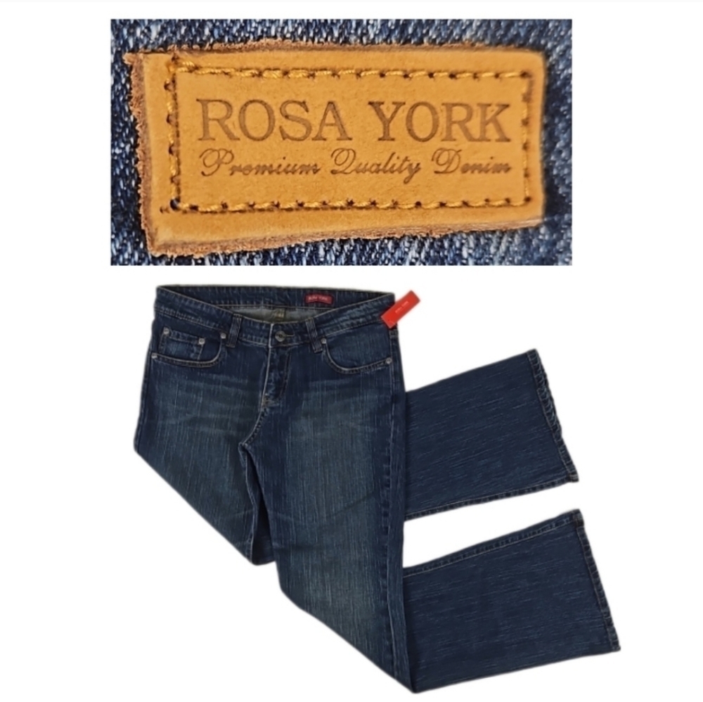 NEW 2010s Rosa York Designer Denim Dark Wash 30" Inseam Jeans NWT, Womens 12